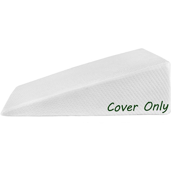 Abco Bed Wedge Pillow Cover- Wedge Pillow Case - Fits Abco Tech 7 Inch Bed Wedge Pillow - Replacement Cover ONLY - Washable
