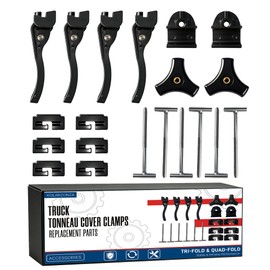 Upgraded Truck Tonneau Cover Clamps Replacement Parts，Fit for Hard Tri-fold/Quad-fold Truck Bed Cover Repair Kit