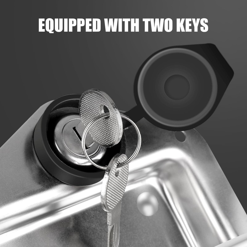 Tutor Auto 2-Pack T-Handle Latches, Truck Bed Tool Box Latch