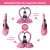 yiilead 25 cm Heart-Shaped Flamingo Decoration, Solar Flamingo Garden Figures,