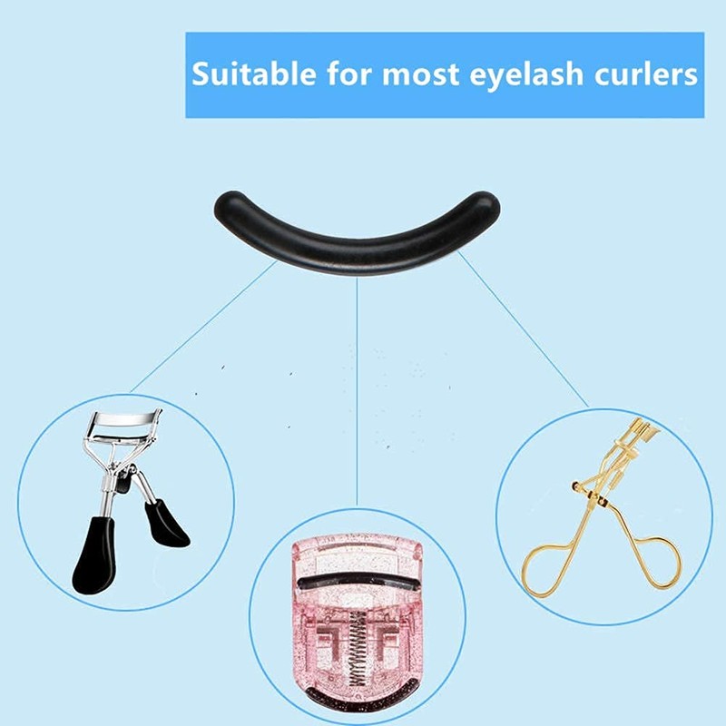 24 Pcs Curler Refill Eyelash Curler Refill Pads Silicone Rubber