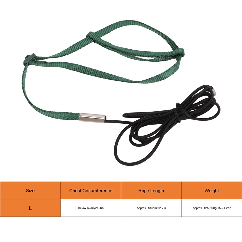 Bird Harness Leash Adjustable Elastic Flying Training Parrot Traction Rope