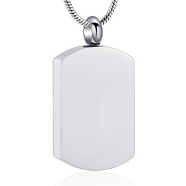 memorial jewelry Urn Necklace for Ashes Pendant 316L Stainless Steel Cremation Necklace, Crystal
