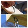 sourcing map Pack of 60 0.87 Inch Screw Eye Hooks