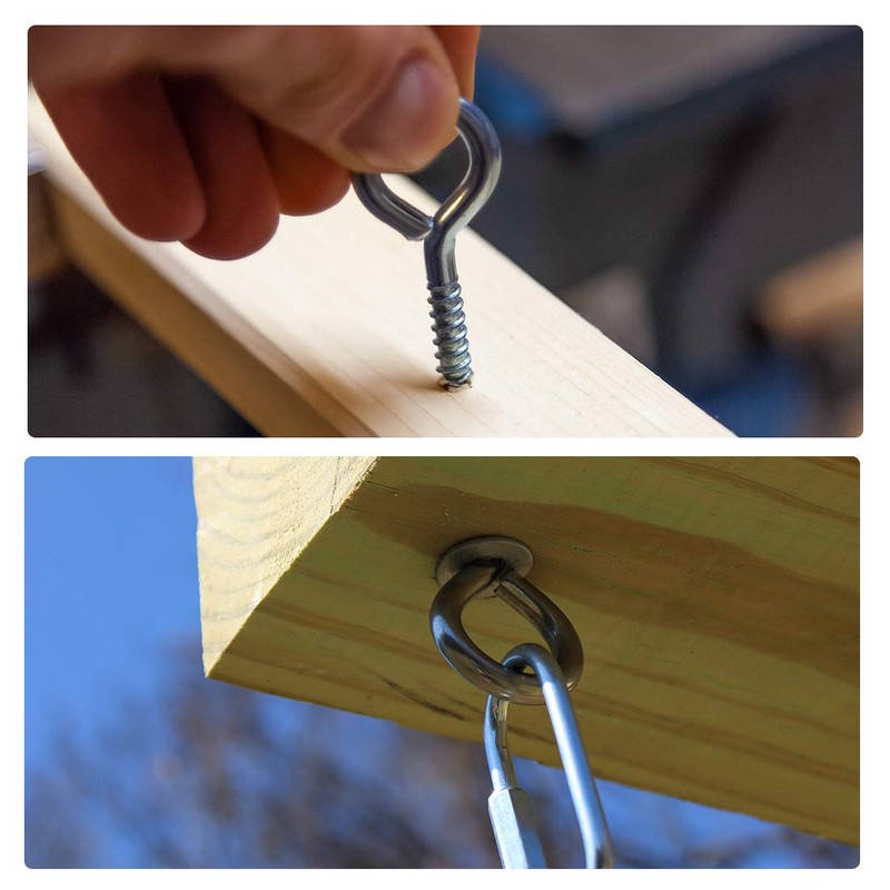 sourcing map Pack of 60 0.87 Inch Screw Eye Hooks