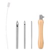 5pcs Punch Needle Kit, Punch Needle Tool Includes 2/3/4mm Metal