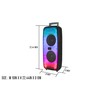Fisher Portable Bluetooth Wireless Speaker: Dual 6.5" 16W Peak Power,