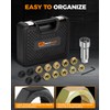 MateAuto Axle Spindle Rethreading Kit,16 Piece Precision Restorer Master Repair