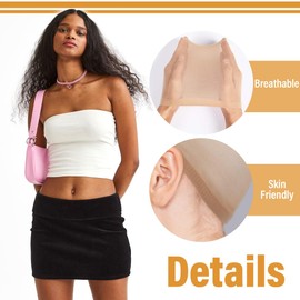 Wig Cap, Pack of 10 Wig Caps Nylon Hair Net Stretchy Hair Net Nylon Elastic Breathable Hair Net for Wigs, Wig Caps Wig Cap Set, Elastic Net Wig Net, Nude