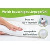 franknatur Pillow Stomach Sleeper Pillow 80 x 80 cm Flat