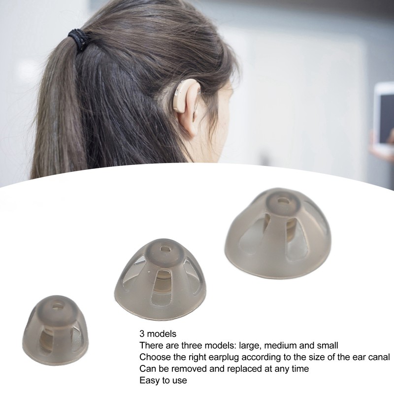 Hearing Aid Open Domes Professional Silicone Single Layer Replacement Hearing
