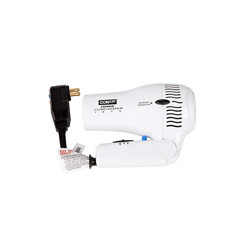 Conair 169WIW White Cord Keeper Hair Dryer - 1875W