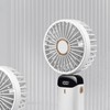 Folding Fan USB Digital Display Handheld Ergonomic Handle ABS PC