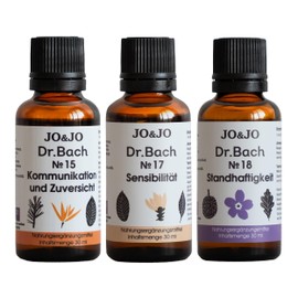 Original Dr. Bach Drops with Healing Herbs Essences, Complete Set Self-Esteem and Confidence - Communication and Confidence, Sensitivity and "Steadfastness"