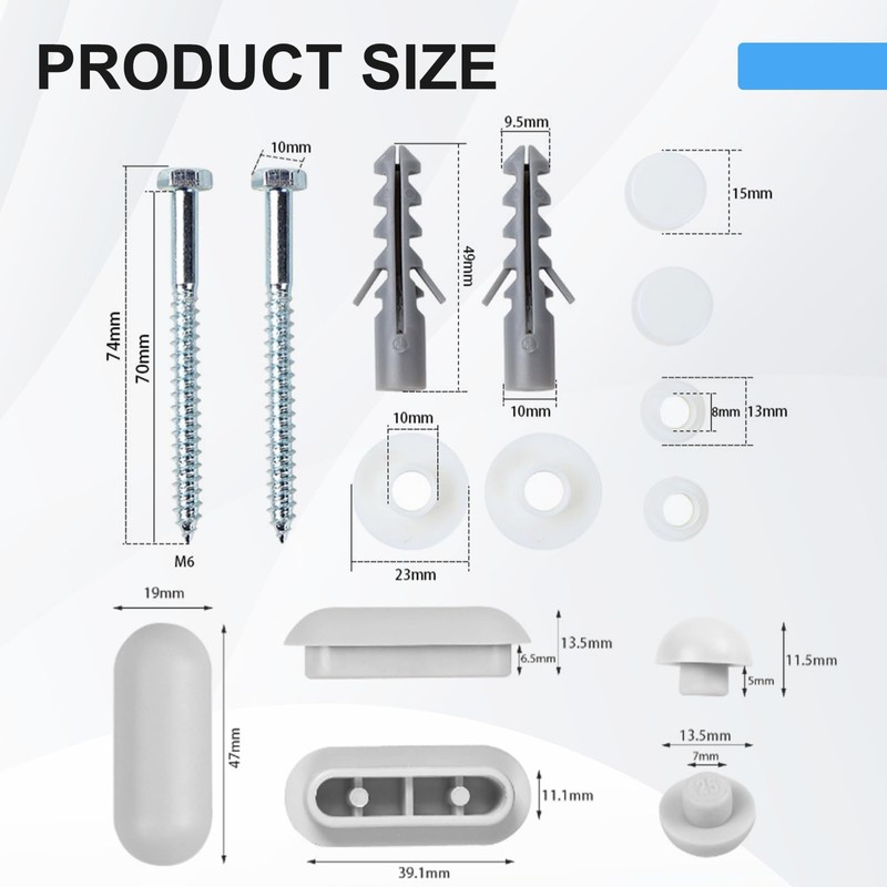 atnayo Toilet Seat Fittings, Toilet Seat Bolts Pan Floor Fixing