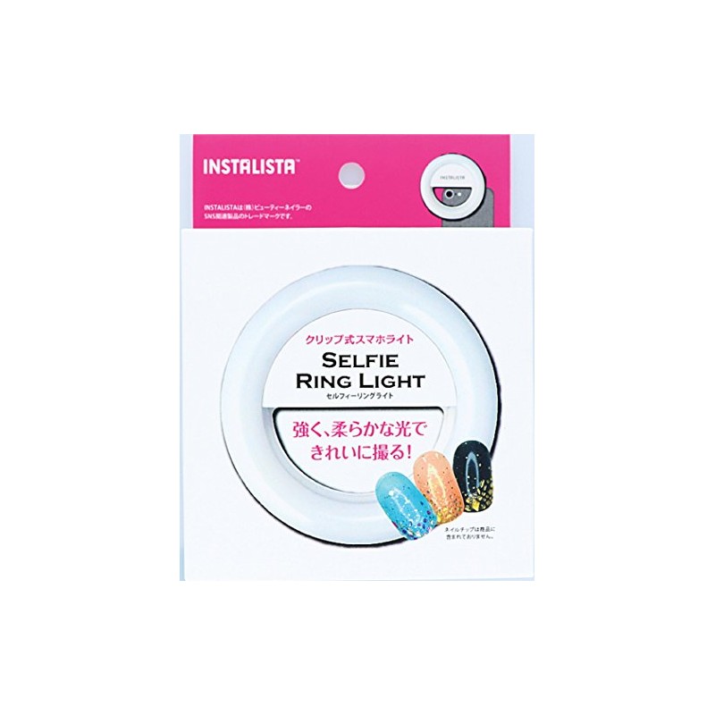 Clip-on smartphone light selfie ring light