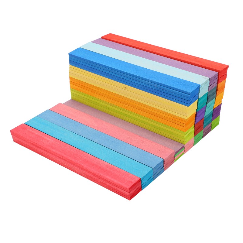 120pcs Wooden Building Blocks Colorful Bridge Building Stacking Toy Toddler