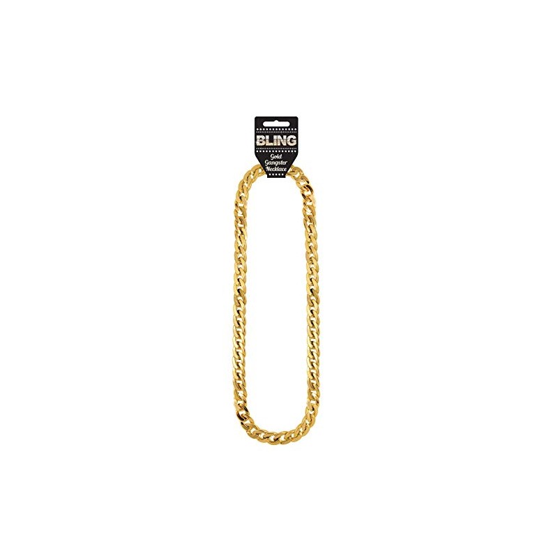 HENBRANDT Adult Gold Gangster/Rapper Chain Necklace 81cm
