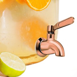 Vila Beverage Dispenser Replacement Spigot, Stainless Steel No-Rust Spout, BPA Free, Installation Under 10-Minutes, Excellent Continuous Flow, Sturdy, Stylish Alternative for Flimsy Plastic Taps
