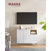 VASAGLE Sideboard, Buffet Cabinet with Doors and Height Adjustable Shelf,
