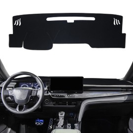 SENSHINE Dashboard Cover for 2025 2026 Toyota Camry Accessories Dash Cover Mat No Glare Sunshade UV Rays Carpet Protector Pad Without HUD, Black Trim