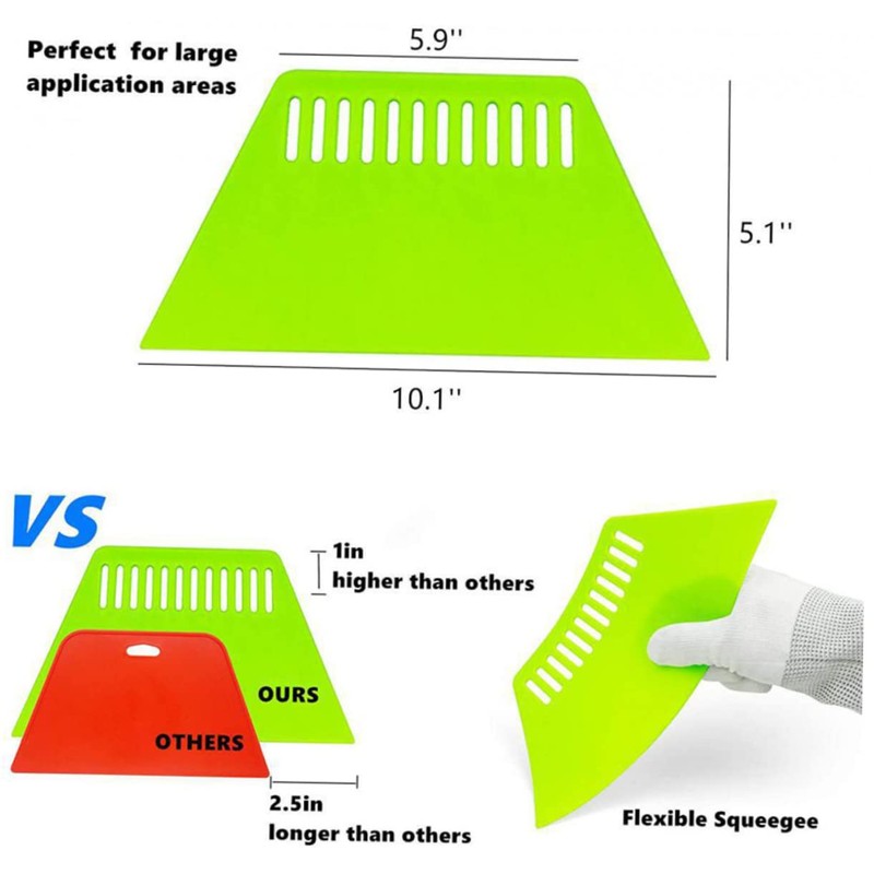 CORHAD Wallpaper Smoothing Tool Set 14pcs Kit Squeegee Rollers Seam