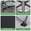 LOENIY 2 Pack Wide Folding Camping Cots with Pillow &