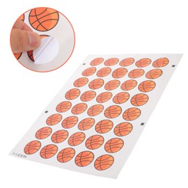 Ipetboom Basketball Face Stickers 1 Sheet Waterproof Temporary for Arm Supportive Cheer Decals for Women and Men Sporty Decorative Body Art