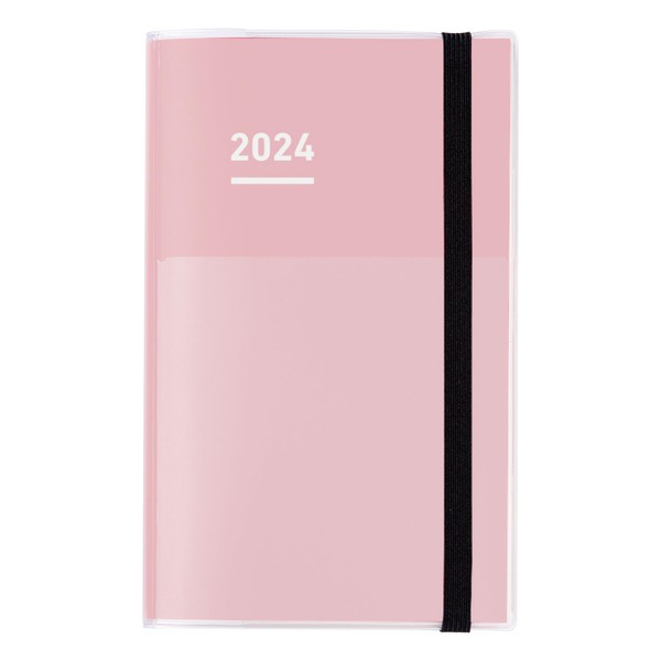 Kokuyo Jibun Notebook, First Kit, 2024, A5, Slim, Monthly & Weekly, Pink, Ni-JF1P-24, Begins November 2023