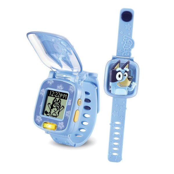VTech 3480-554522 Bluey Digital Educational Clock, Multifunction Watch, Toy for Kids + 3 Years, ESP Version, Blue