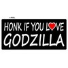 Honk if You Love Godzilla - Window Bumper Locker Sticker