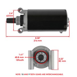 Caltric Starter Motor for Dixon 7000 Series Lawn Mowers with Kohler Engine Models KT715 KT725 KT730 KT735 KT740 KT745