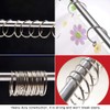 Coideal Large Metal Brushed Nickel Circular Shower Curtain Rings/Loose Leaf