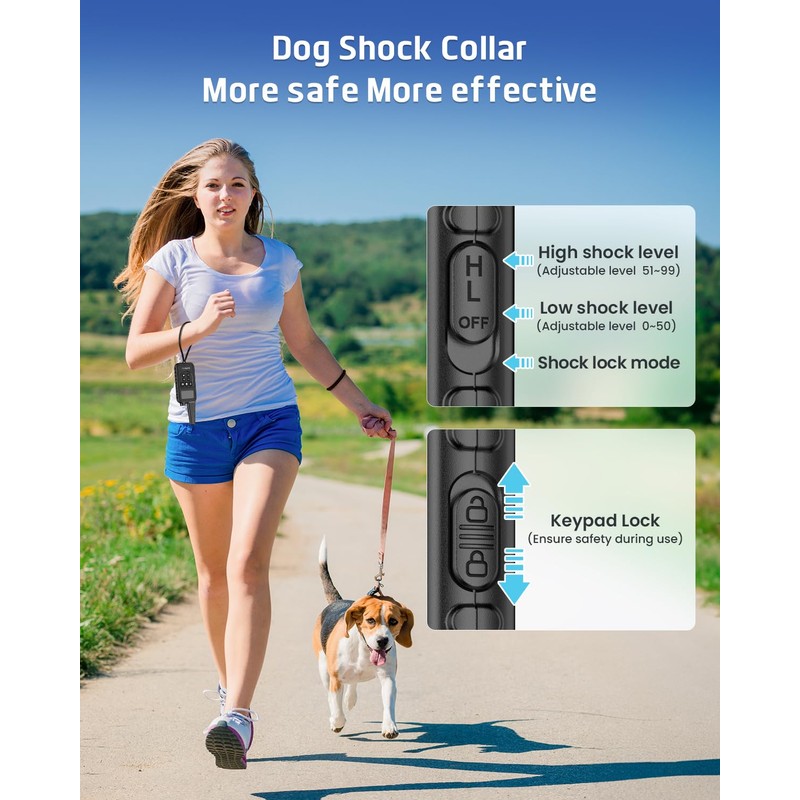 Dog Training Collar with Remote, 4200Ft Remote Electronic Dog Shock