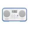 FM Stereo/AM Digital Tuning Portable Radio with Protective Bumper (Blue)