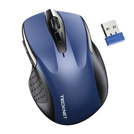 TECKNET Wireless Mouse for Laptop, Silent Mouse Quiet Click, Computer Mice Wireless, 6 Adjustable 4000 DPI Computer Mice