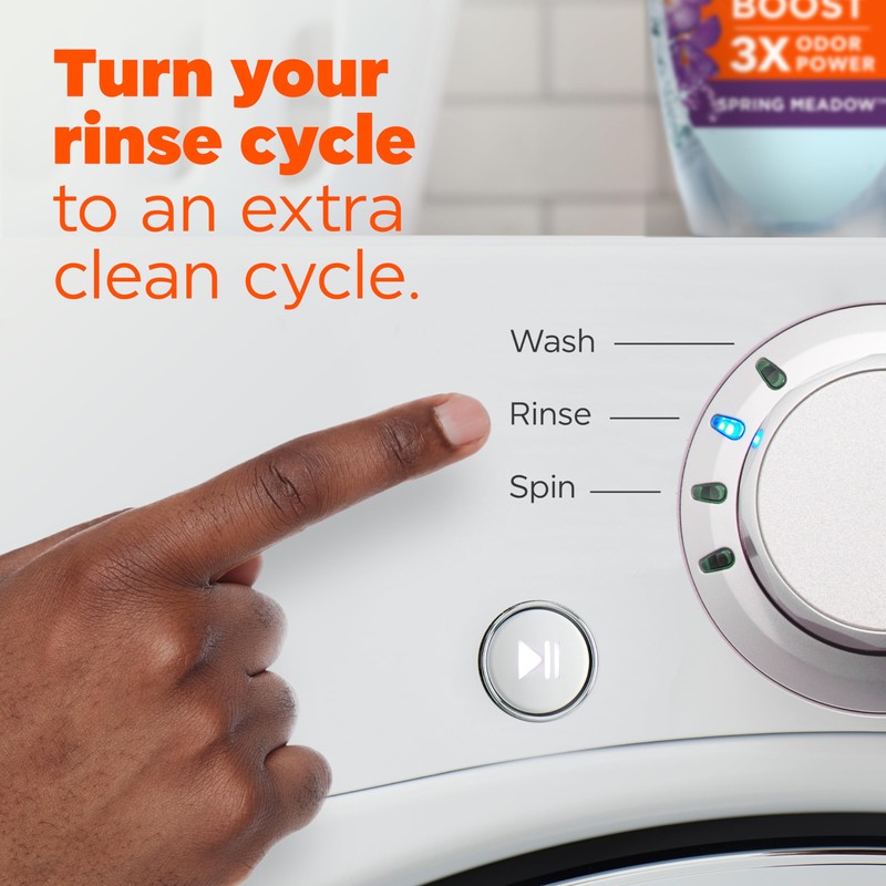 Tide Deep Cleansing Fabric Rinse with 3X Odor Power, Spring