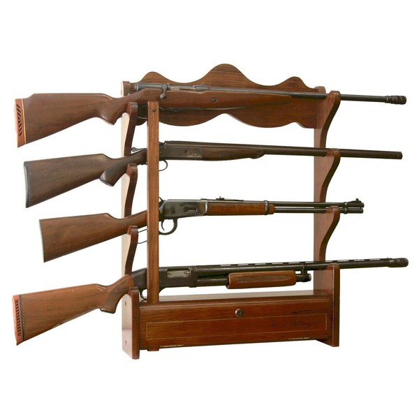 American Furniture Classics Model 840, 4 Gun Wall Rack