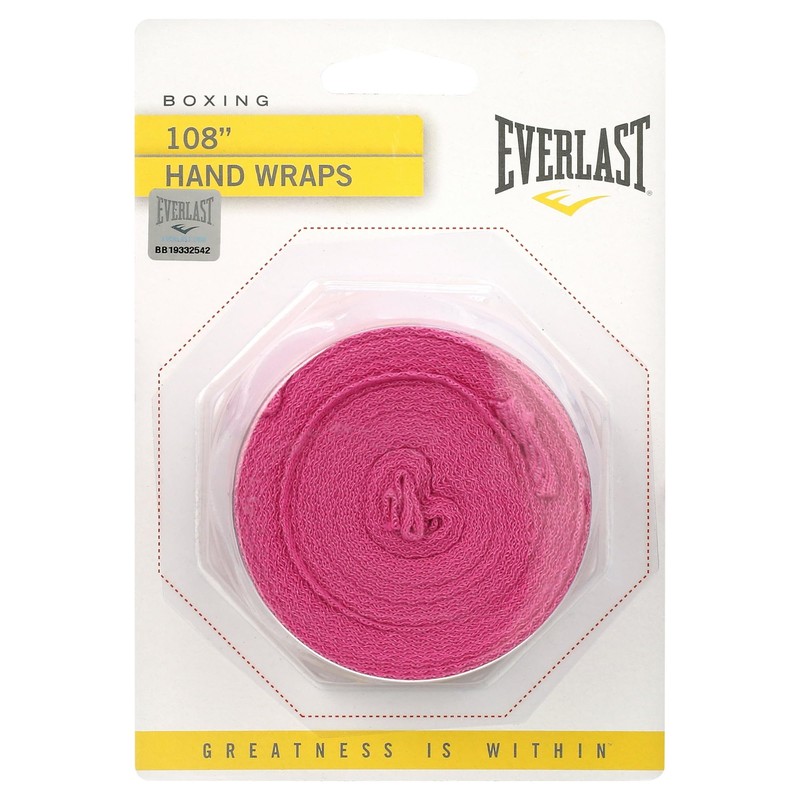 Everlast 108 in Pink Cotton Handwrap Pair