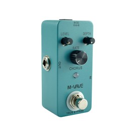 Mingzhe Chorus Guitar Analog Classic Chorus Effect Pedal True Bypass Full Metal Shell, Chorus Volume/Depth/Speed Control
