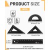 JUKOTA Set of 8 Metal Rulers 15 cm Aluminium Alloy