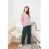 Womens Soft Cotton Pajama Set (Pink-Long Medium)