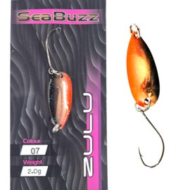 SEABUZZ Mini Bass & Trout Spoon Zulu 2g - Trout Bait & Bass Bait with Fishing Hook - Blinker Trout & Predator Fishing Lure - Sports Fishing Lure - Artificial Bait - Wobbler - Fishing Accessories (#07)