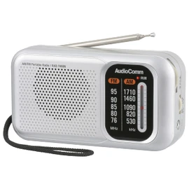 Ohm Electric AudioComm Stamina Portable Radio AM/FM RAD-T460N 03-5540 OHM Silver