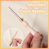 35 Pcs Punch Needle Kit, Punch Needle Tool Adjustable Punch