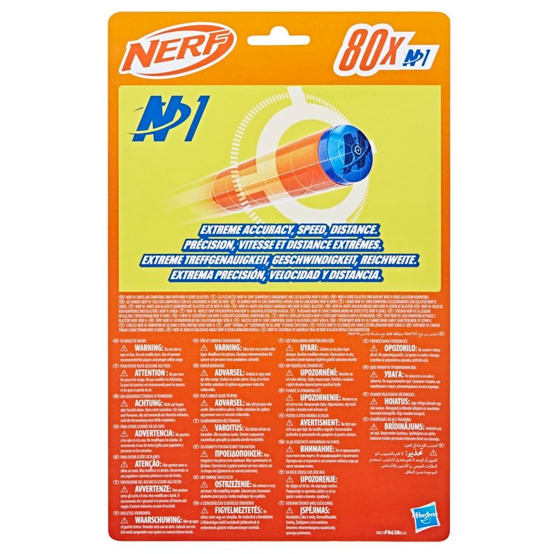 Nerf N Series N1 Darts, Includes 80 Darts, Compatible Only