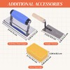 7Pcs Square Notched Tile Trowel Set,Stainless Steel Tile Tools (Notch