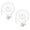 OMIGA 2 Pieces Ceiling Rose Light Fitting Vintage Pendant E27