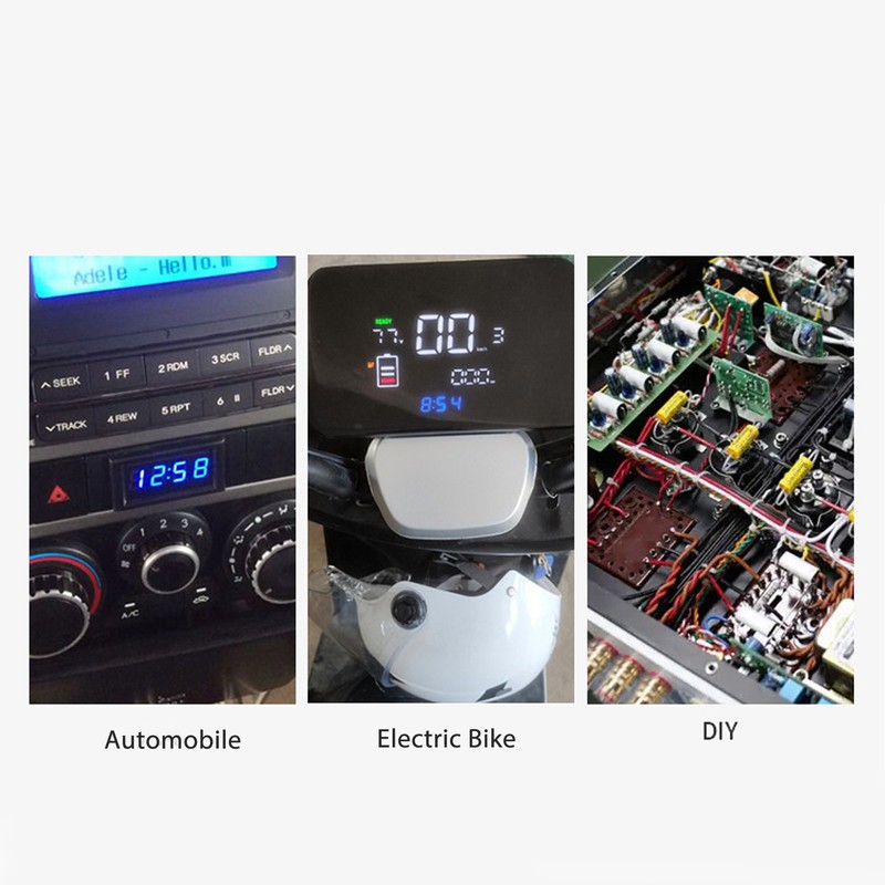 Car Smart Digital Thermometer 3 in 1 Nightlight LED Digital