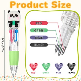Humyoun 60 Pcs Mini Multicolor Pen in One 4 in 1 Cute Kawaii Ballpoint Ink Pens Bulk Christmas Stocking Fillers Fun Gifts for Birthday Party Favor Xmas School Prizes (Assorted Style)